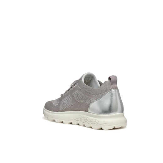Geox Spherica Woman Sneakers Grey 36 Made From Recycled PET Bottles Stylish LowCut Design Modern City Attitude Comfortable Cushioned Lightweight Construction - Geox - Image 13