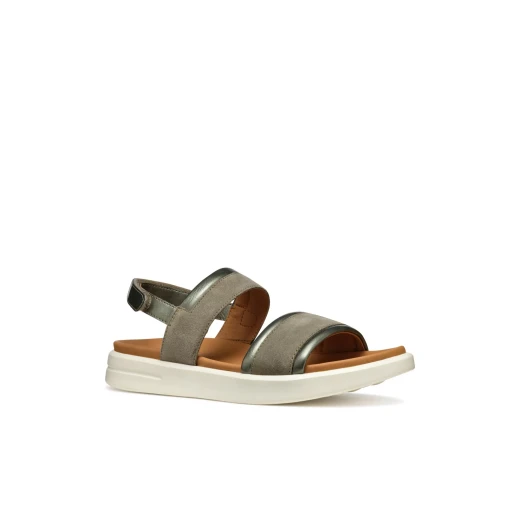 XAN2S Woman's Suede and Pearlescent Sandal Sage 38 Breathable Comfortable Urban Sandal Contemporary Design Everyday Wear Perfect For Fine Weather - Xan2s - Image 12