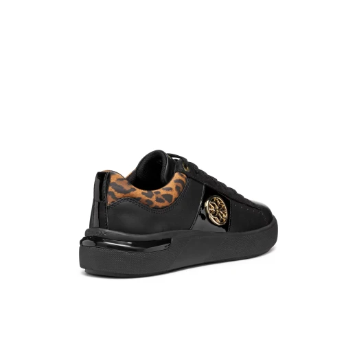 Dalyla Woman Casual Sporty Sneakers Black Nappa Patent Detailing Size 40 Comfortable Everyday Style Women's Footwear Perfect for Busy Days Sporty Look ITEM CODE D55QFA 08502 C9999 - Geox - Image 5