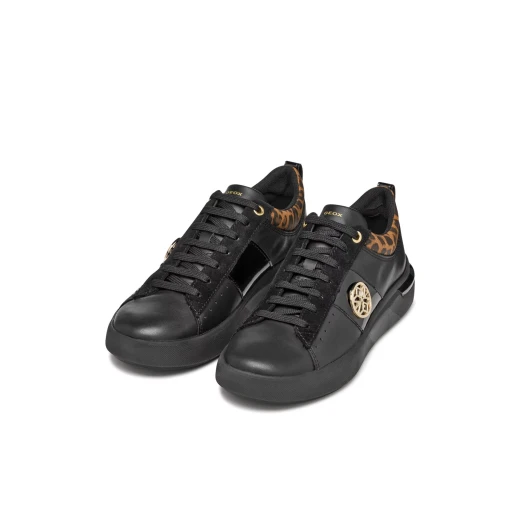 Dalyla Woman Casual Sporty Sneakers Black Nappa Patent Detailing Size 40 Comfortable Everyday Style Women's Footwear Perfect for Busy Days Sporty Look ITEM CODE D55QFA 08502 C9999 - Geox - Image 7