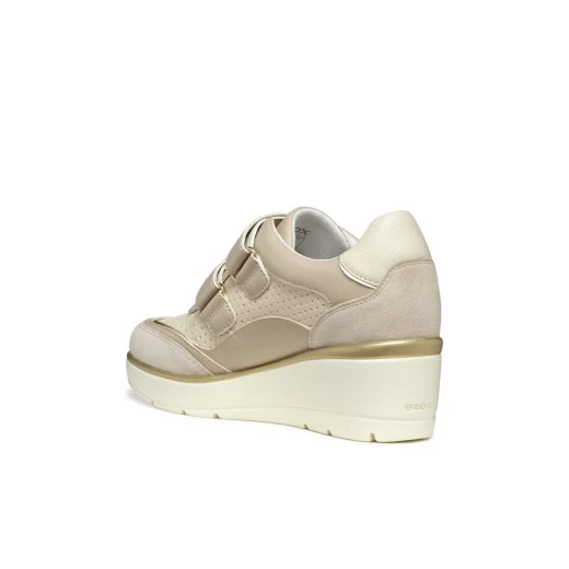 Ilde Woman Papyrus Sneakers Breathable Wedge Adjustable Closure 39 - Geox - Image 13