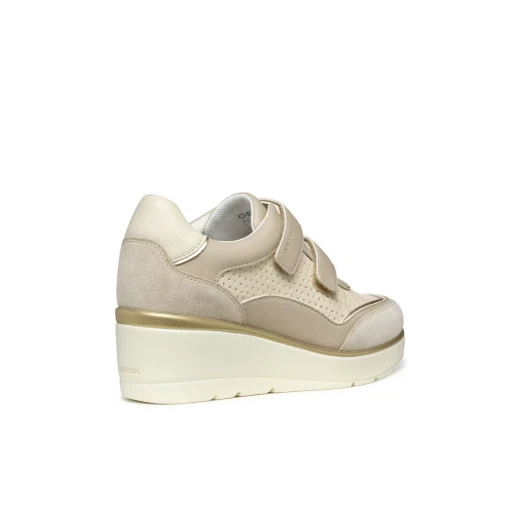 Ilde Woman Papyrus Sneakers Breathable Wedge Adjustable Closure 39 - Geox - Image 8