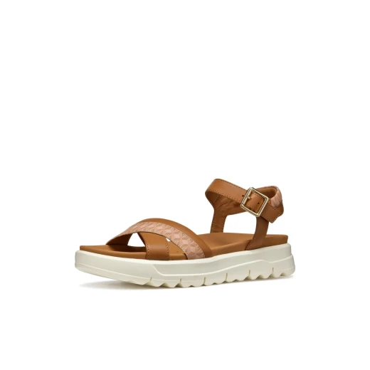 Xand 2.1S Woman Camel Leather Platform Sandals 36 Size Lightweight Breathable Design for Casual City Wear Plain and Printed Leather Perfect for Hot Weather Everyday Comfort - Geox - Image 5