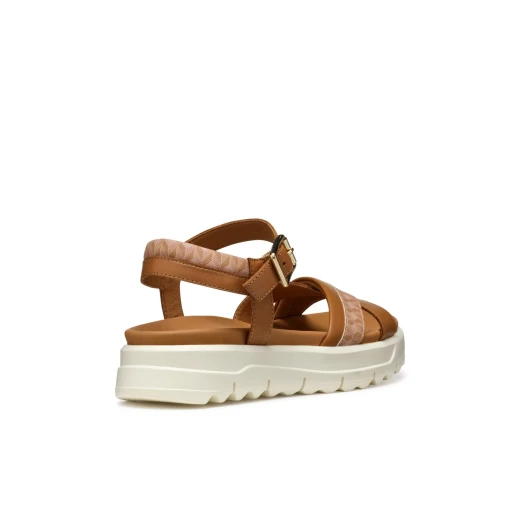 Xand 2.1S Woman Camel Leather Platform Sandals 36 Size Lightweight Breathable Design for Casual City Wear Plain and Printed Leather Perfect for Hot Weather Everyday Comfort - Geox - Image 6