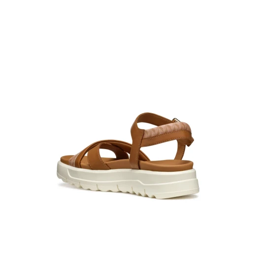 Xand 2.1S Woman Camel Leather Platform Sandals 36 Size Lightweight Breathable Design for Casual City Wear Plain and Printed Leather Perfect for Hot Weather Everyday Comfort - Geox - Image 7