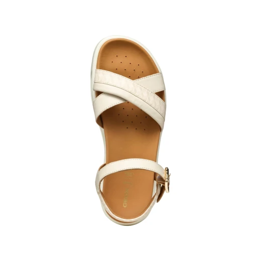 Xand 2.1S Woman Papyrus Lightweight Platform Sandals Comfortable Breathable Nappa Leather Printed Material Everyday City Design Size 37 Perfect for Casual Styling in Hot Weather - Geox - Image 10