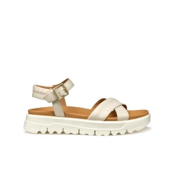 Xand 2.1S Woman Papyrus Lightweight Platform Sandals Comfortable Breathable Nappa Leather Printed Material Everyday City Design Size 37 Perfect for Casual Styling in Hot Weather