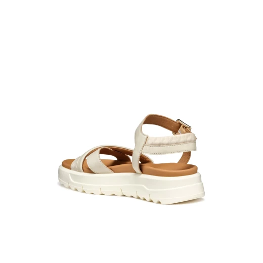 Xand 2.1S Woman Papyrus Lightweight Platform Sandals Comfortable Breathable Nappa Leather Printed Material Everyday City Design Size 37 Perfect for Casual Styling in Hot Weather - Geox - Image 7