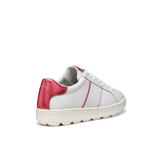 Geox Spherica ECUB 1 Woman's Sneaker White 36 Active Chic Breathable Cushioned Coated Leather Metallic Effect Modern Innovative Design - Geox - Image 7