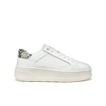 Geox Spherica ECUB 2 Woman Slip On Sneakers White 40 Python Print Leather Effect Lightweight Cushioned Comfort Stylish Everyday Footwear