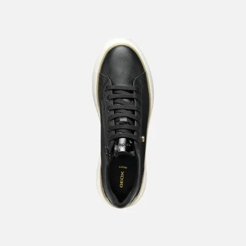 Sunnetty Woman's Breathable Sneakers Black Patent Leather Detail Size 39 Casual Comfortable Design Metal Accent for Everyday Wear and Style - Image 4