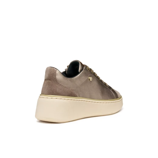 Sunnetty Woman Taupe Sneakers Size 37 Breathable Comfortable Pearlescent Leather Effect Suede Casual Leisuretime Outfits Perfect Fit - Geox - Image 5