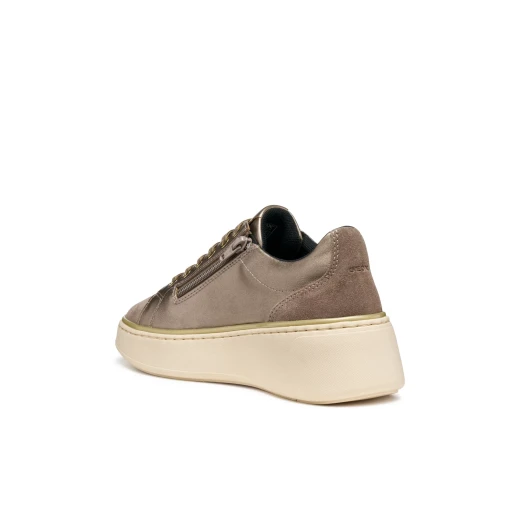 Sunnetty Woman Taupe Sneakers Size 39 Breathable Pearlescent Leather Effect Suede Casual Leisuretime Shoes D55YHA.0AJ22.C5335 - Sunnetty - Image 6