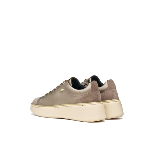 Sunnetty Woman Taupe Sneakers Size 39 Breathable Pearlescent Leather Effect Suede Casual Leisuretime Shoes D55YHA.0AJ22.C5335 - Sunnetty - Image 8