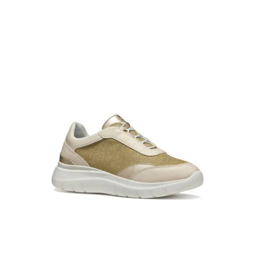Plummery Woman Light Gold Breathable Sneakers with Running Shoe Aesthetic Ultra Lightweight Sole Metallic Fabric Leather Effect Material for Warm Weather 37 - Plummery woman - Image 12