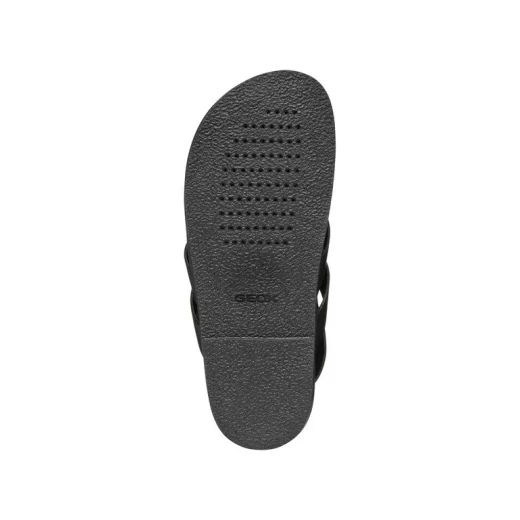 Adelash Woman Sandals Black Leather Size 39 Comfortable Breathable Urban Sandal for Everyday Wear Crafted from Supple Plain Leather Contemporary Charm - Geox - Image 5