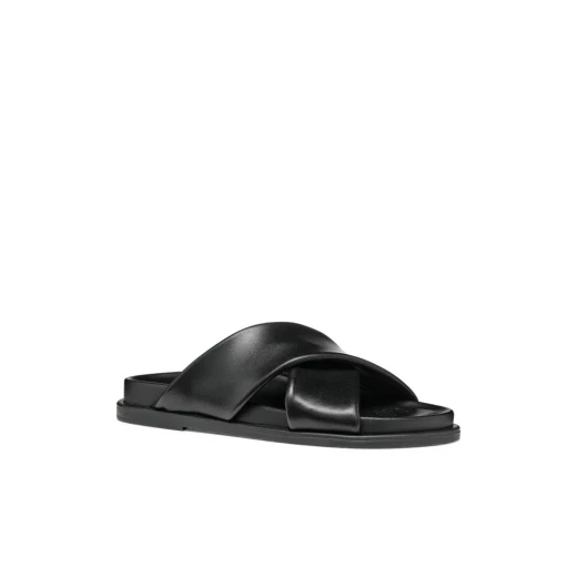 Adelash Woman Flat Sandals in Black, Size 36, Featuring Woven Straps and Crafted from Soft Nappa Leather, Ideal for Everyday Wear, Comfortable Design - Geox - Image 5