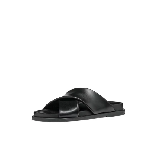 Adelash Woman Flat Sandals in Black, Size 39, Featuring Woven Straps and a Comfortable Design, Crafted from Soft Nappa Leather for Everyday Wear, Item Code D55YWB.000TU.C9999 - Geox - Image 6