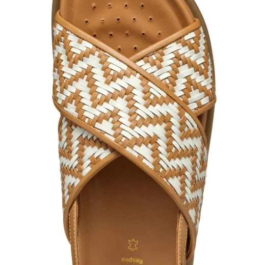 Adelash Woman Flat Sandals Camel Leather Size 38 for Women with Breathable Design, Shiny Leather Upper, Perfect for City Routines and Off Duty Pursuits. SKU: D55YWE.000TC.C5F1S. - Adelash - Image 8
