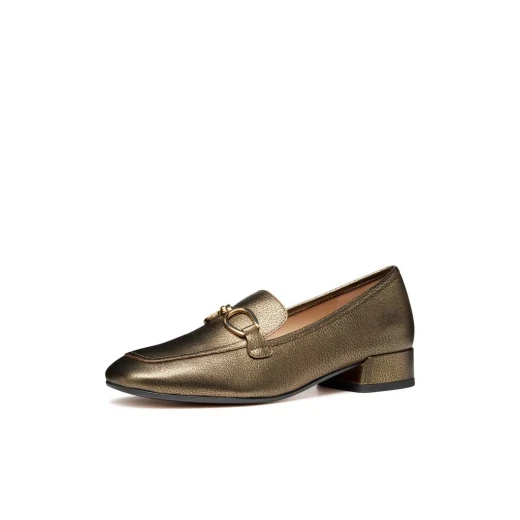 Dhyalma Woman Metallic Leather Loafers LEAD Style, Breathable Comfort for Everyday Wear, Item #D561NB.000KY.C9003, Available in Size 37 - Dhyalma - Image 5