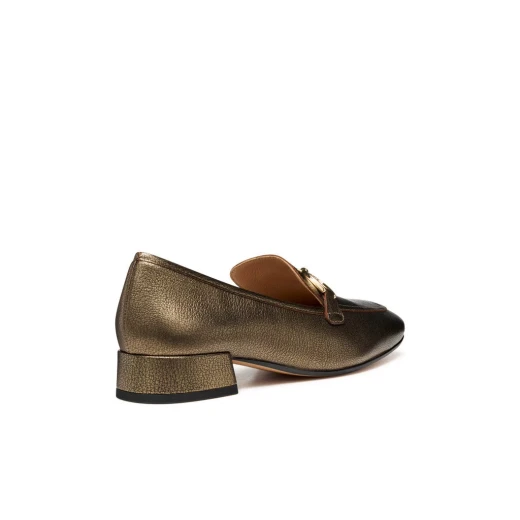 Dhyalma Woman Metallic Leather Loafers LEAD Style, Breathable Comfort for Everyday Wear, Item #D561NB.000KY.C9003, Available in Size 37 - Dhyalma - Image 6