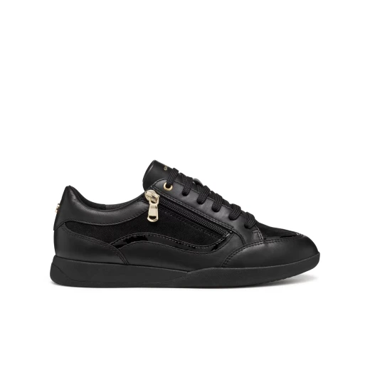 Maryemy Woman Sneakers Black Suede and Nappa Detailing Size 36 - Geox - Image 2