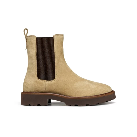 Geox Norize Women's Ankle Boots in Sand Suede Size 37 Featuring a Contemporary Silhouette Perfect for Everyday City Styling, Durable and Stylish Footwear - Geox - Image 2
