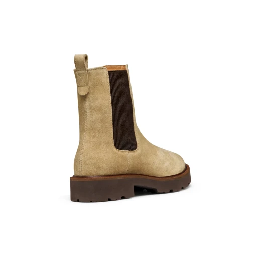 Geox Norize Woman Ankle Boots Sand Suede Leather Contemporary Design Size 38 Comfortable City Styling Everyday Wear Item Code D564ZD.00022.C5010 - Geox - Image 4