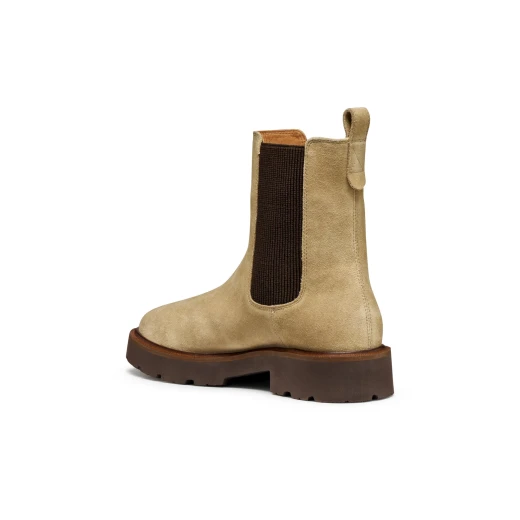 Geox Norize Woman Ankle Boots Sand Suede Leather Contemporary Design Size 38 Comfortable City Styling Everyday Wear Item Code D564ZD.00022.C5010 - Geox - Image 5