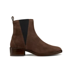 Camexia Woman Ankle Boots Dark Brown Suede Crafted for City Style Size 37 Perfect Everyday Wear Contemporary Design Ideal for Dawn to Dusk