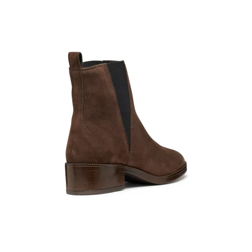 Camexia Woman Ankle Boots Dark Brown Suede 38 Contemporary City Style D565EA Stylish Footwear for Women Perfect for Everyday Wear Dawn to Dusk - Camexia - Image 4