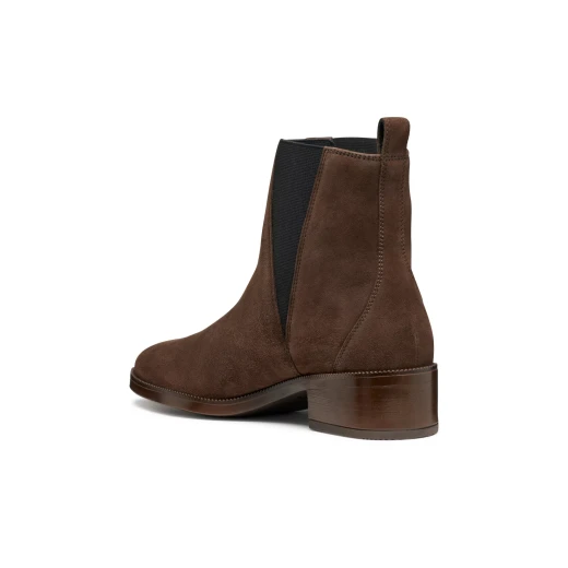 Camexia Woman Ankle Boots Dark Brown Suede Crafted for City Style Size 37 Perfect Everyday Wear Contemporary Design Ideal for Dawn to Dusk - Geox - Image 5