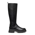 Pluette Woman Boots Black Size 40 Contemporary Design Chunky Sole Leather Effect Tumbled Leather Perfect City Outfits Everyday Wear D565ME.05446.C9999 Boots - Pluette