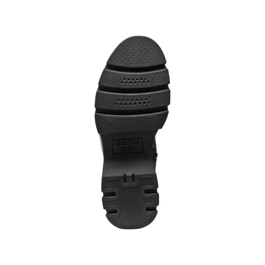 Pluette Woman Boot with Chunky Sole in Black Leather Effect and Tumbled Leather, Size 38, Contemporary City Style - Pluette - Image 7