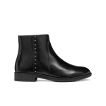 Geox Jaylon 2 Women's Ankle Boots Black Leather Size 38 Comfortable Low Heel Chelsea Boot Design Breathable Elasticated Side Panel Elegant Urban Everyday Wear - Geox