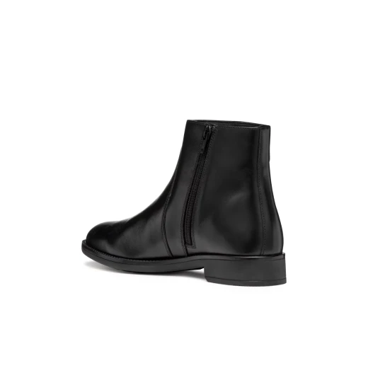Geox Jaylon 2 Women's Ankle Boots Black Leather Size 38 Comfortable Low Heel Chelsea Boot Design Breathable Elasticated Side Panel Elegant Urban Everyday Wear - Geox - Image 6