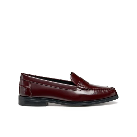 Cloridie Woman Loafer Shoes Wine Color Leather 36 Classic Style Comfortable City Day Wear Stylish Design Women's Footwear Perfect for Daily Outfits D56XGA.00038.C7011 - Cloridie - Image 2