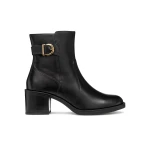 Geox Serilda 60 Women's Ankle Boots Black Leather 36 Urban Modern Silhouette Everyday Wear Stylish City Boots D56XXA.00043.C9999 - Geox