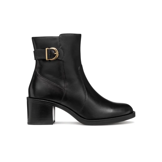 Geox Serilda 60 Women's Ankle Boots Black Leather 36 Urban Modern Silhouette Everyday Wear Stylish City Boots D56XXA.00043.C9999 - Geox - Image 2