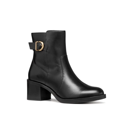 Geox Serilda 60 Women's Ankle Boots Black Leather 36 Urban Modern Silhouette Everyday Wear Stylish City Boots D56XXA.00043.C9999 - Geox - Image 3
