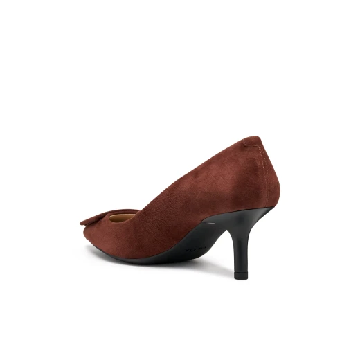 Kleopy Woman Urban Suede Sneakers Wine Color Size 40: Crafted from Soft Suede, Perfect for Everyday Casual Styling, Featuring a Modern Silhouette, Item Code D56YBC.00021.C7011 - Kleopy - Image 6