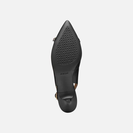 KLEOPY Woman's Black Nappa Leather Shoes Size 37 for Everyday Wear. Sleek Silhouette with Superior Comfort and Versatility for City Looks and Evening Engagements - Geox - Image 7