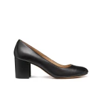 Virnilisa Women's Black Nappa Leather Court Shoes Size 39 City Elegance - Virnilisa