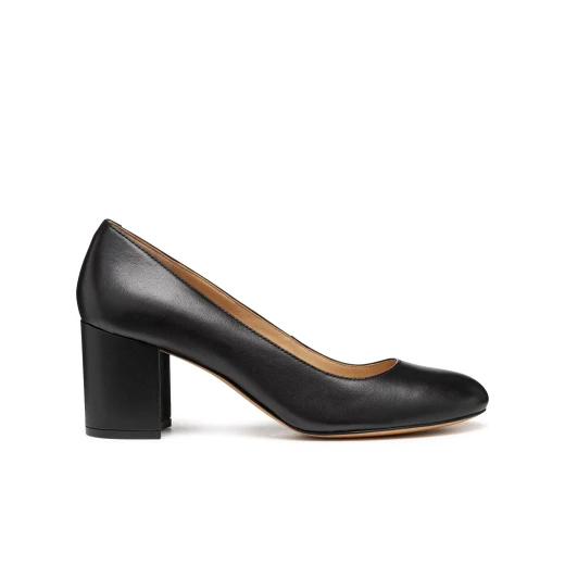Virnilisa 65 Women's Court Shoes in Black Nappa Leather, Size 37 EU, Elegant City Style Footwear Perfect for Office Meetings and Urban Outings, Featuring a Refined Design - Image 2