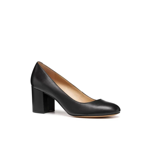 Geox Virnilisa 65 Women's Court Shoes in Black Nappa Leather, Size 38, Elegant City Style for Office and Evening Wear, Item D56YYD.000TU.C9999 - Geox - Image 3