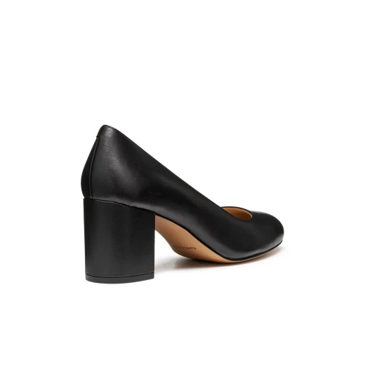 Geox Virnilisa 65 Women's Court Shoes in Black Nappa Leather, Size 40, Stylish and Comfortable City Wear, Featuring Elegant Design for Office and Evening Events - Geox - Image 4
