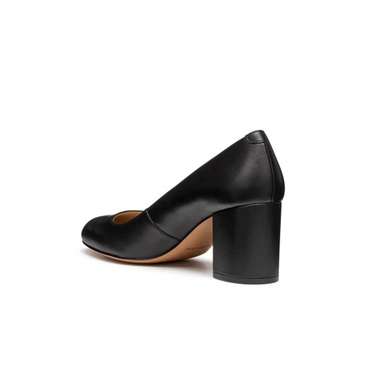 Geox Virnilisa 65 Women's Court Shoes in Black Nappa Leather, Size 40, Stylish and Comfortable City Wear, Featuring Elegant Design for Office and Evening Events - Geox - Image 5