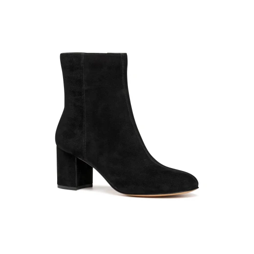 Geox Virnilisa 65 Women's Ankle Boots Black Suede Leather Pointed Toe Stylish Boots Size 37 Comfortable Everyday Wear Classic Design Sophisticated City Style D56YYE.000ZT.C9999 - Image 3