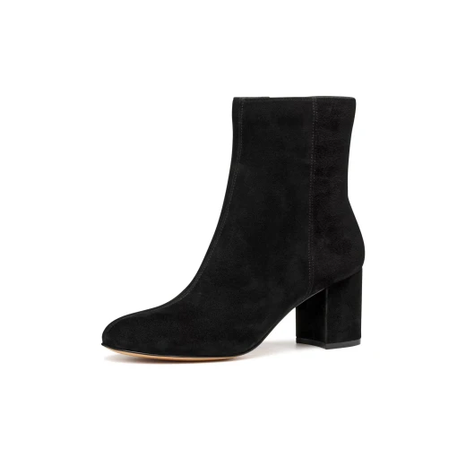 Geox Virnilisa 65 Women's Ankle Boots in Soft Suede Black Size 39 Stylish Everyday City Wear D56YYE.000ZT.C9999 - Image 4