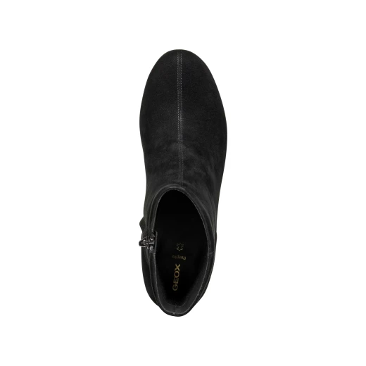 Geox Virnilisa 65 Women's Ankle Boots in Soft Suede Black Size 36. Elegant and Comfortable City Footwear with a Contemporary Design. Perfect for Everyday Wear. - Geox - Image 7